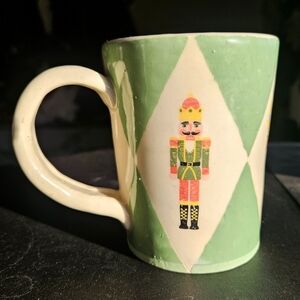 Green and Cream Nutcracker Mug
